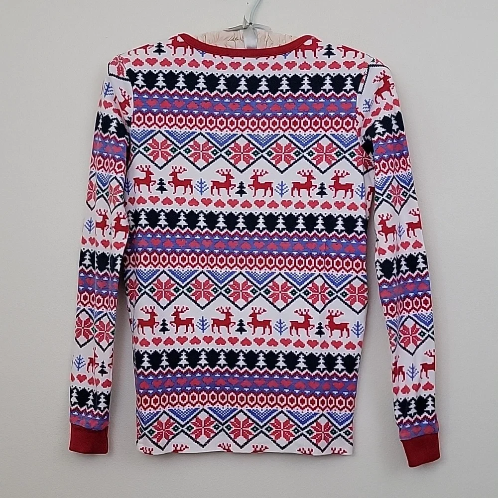 Land's End Cotton Christmas Pajama Top (Top only) Christmas 16